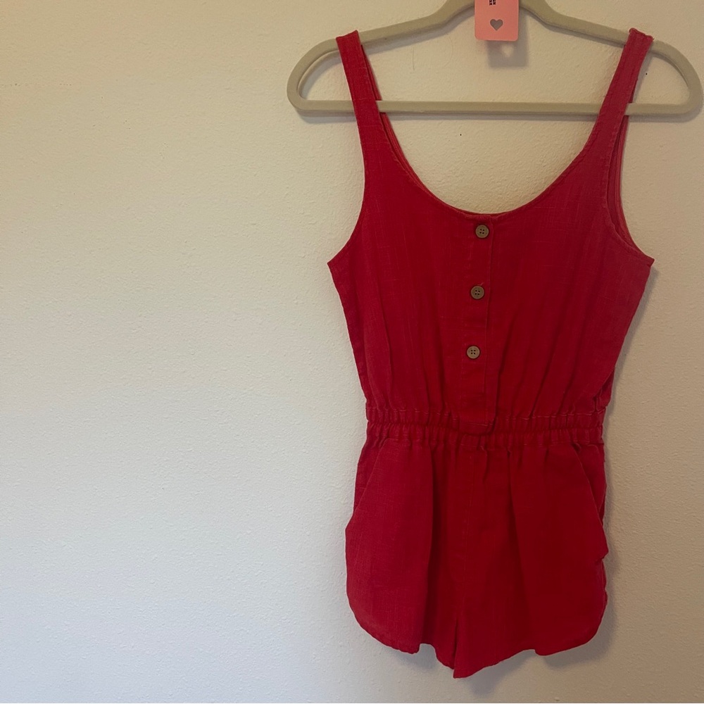 Sparkle & Fade Red Romper